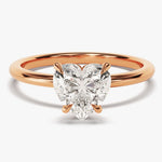 Stunning 1.5 CT Heart Moissanite Engagement Ring with Solitaire Design 5