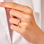 Stunning 1.50 CT Emerald Moissanite Engagement Ring with Solitaire Design 7