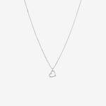 Round Cut Cubic Zirconia in 925 Sterling Silver Necklace 1