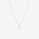 Round Cut Cubic Zirconia in 925 Sterling Silver Necklace 1
