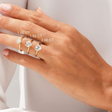 Stunning 2.0 CT Heart Moissanite Engagement Ring with Dainty Pave Design 6