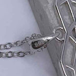 Round Cut Cubic Zirconia in 925 Sterling Silver Necklace 7