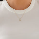 Round Cut Cubic Zirconia in 925 Sterling Silver Necklace 4