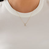 Round Cut Cubic Zirconia in 925 Sterling Silver Necklace 4