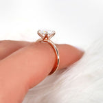 Stunning 2.0 CT Round Moissanite Engagement Ring with Solitaire Design 5