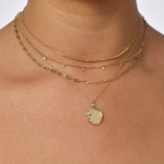 0.20 CT Round & Marquise Moissanite Diamond Secret Garden Medallion Pendant Necklace in Solid Gold 6