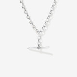 Round Cut Cubic Zirconia in 925 Sterling Silver Necklace 4