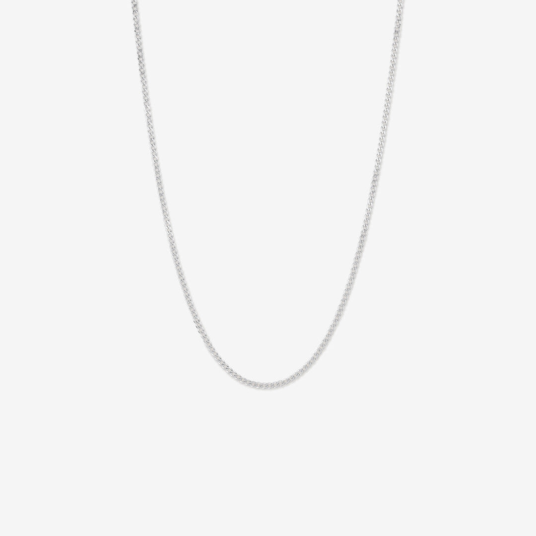 Round Cut Cubic Zirconia in 925 Sterling Silver Necklace 1