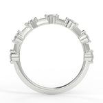 Stunning 0.28 TCW Round Moissanite Stones Dainty Wedding Band 5