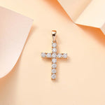 Round Cut Cubic Zirconia in 925 Sterling Silver Necklace 3