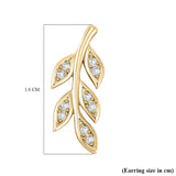 Round Cut Cubic Zirconia in 925 Sterling Silver Earrings 5