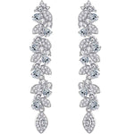 Round Cut Cubic Zirconia in 925 Sterling Silver Earrings 1