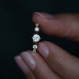 0.80 CT Round Dainty CVD EF/VS Diamond Wedding Band 8