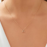 Round Cut Cubic Zirconia in 925 Sterling Silver Necklace 4