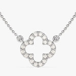 0.30 CT Round Moissanite Diamond Good Luck Pendant Necklace in Solid Gold 2