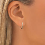 Round Cut Cubic Zirconia in 925 Sterling Silver Earrings 5