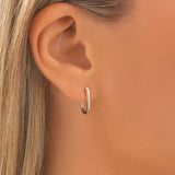 Round Cut Cubic Zirconia in 925 Sterling Silver Earrings 5
