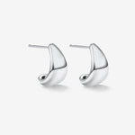 Round Cut Cubic Zirconia in 925 Sterling Silver Earrings 1