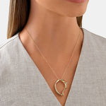 Round Cut Cubic Zirconia in 925 Sterling Silver Necklace 4