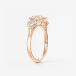 Round Three Stone Lab Grown Diamond Engagement Ring