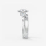 Round Three Stone Lab Grown Diamond Engagement Ring
