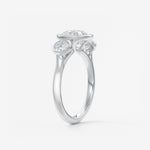 Round Three Stone Lab Grown Diamond Engagement Ring
