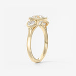 Round Three Stone Lab Grown Diamond Engagement Ring