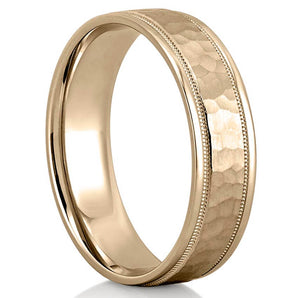 Classic Satin Finish Wedding Band for Men's in Solid Gold