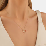 Round Cut Cubic Zirconia in 925 Sterling Silver Necklace 2