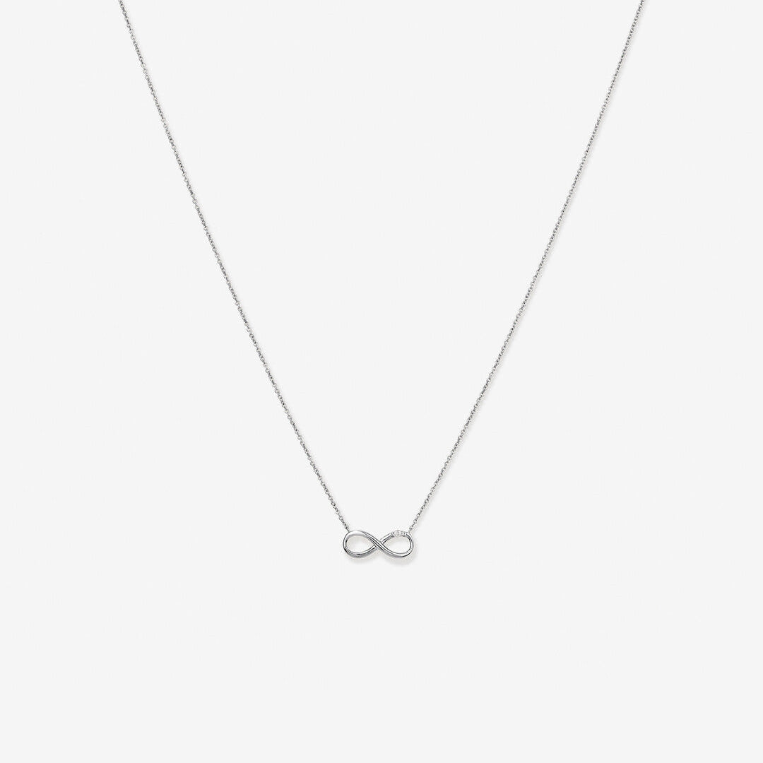 Round Cut Cubic Zirconia in 925 Sterling Silver Necklace 1