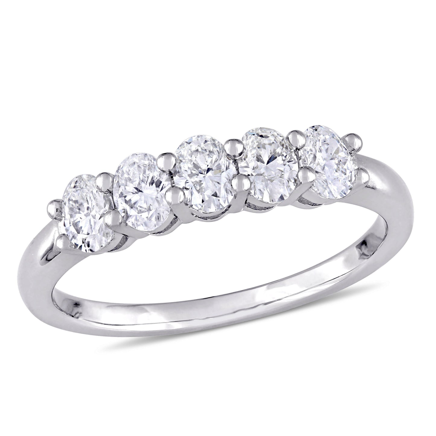 Round Cut Cubic Zirconia in 925 Sterling Silver Wedding Bands 8