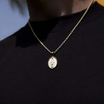Lady Of Guadalupe Style Silver Pendant for Him 3