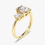 Stunning 1.0-2.0 CT Oval Moissanite Engagement Ring with Tree Stone Design 2