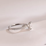 Stunning 1.0 - 2.0 CT Radiant Moissanite Engagement Ring with Pave Design 10
