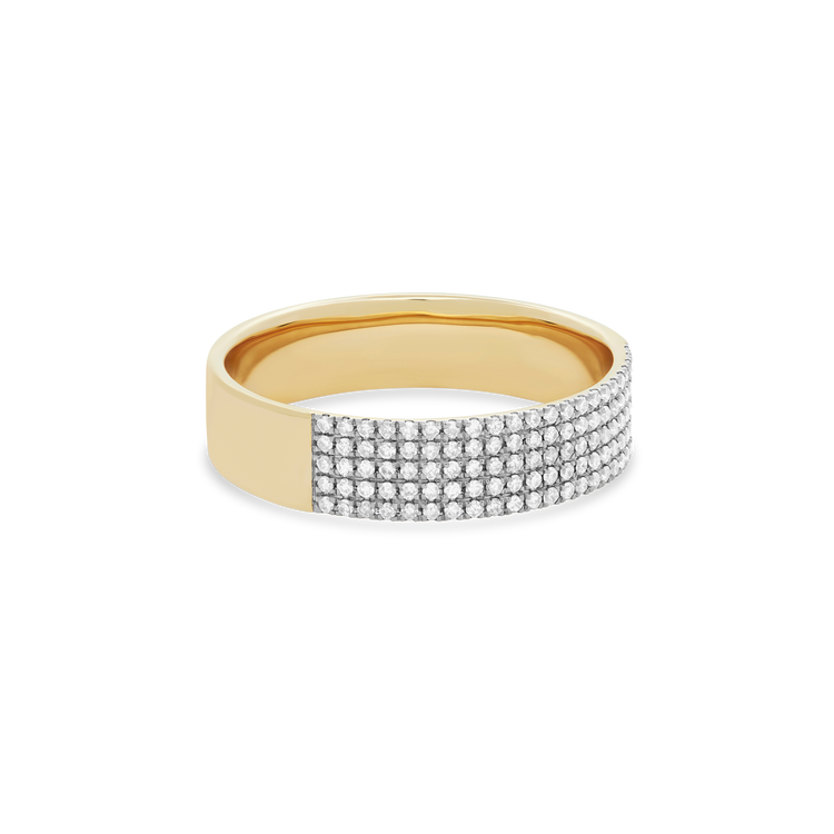 Stunning 0.26 TCW Round Moissanite Stones Cluster Wedding Band 7