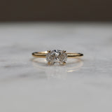 1.0 CT Oval Solitaire CVD F/VS2 Diamond Engagement Ring 2