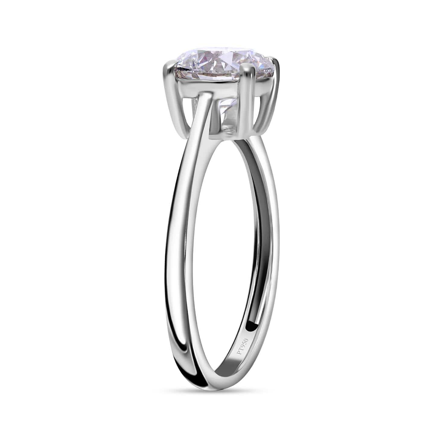 Round Cut Solitaire Style Cubic Zirconia in 925 Sterling Silver Jewelry 4