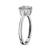 Round Cut Solitaire Style Cubic Zirconia in 925 Sterling Silver Jewelry 4