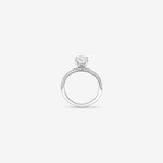 Stunning 1.95 CT Oval Moissanite Engagement Ring with Pave and Hidden HaloDesign 2