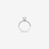 Stunning 1.95 CT Oval Moissanite Engagement Ring with Pave and Hidden HaloDesign 2