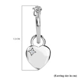 Round Cut Cubic Zirconia in 925 Sterling Silver Earrings 5