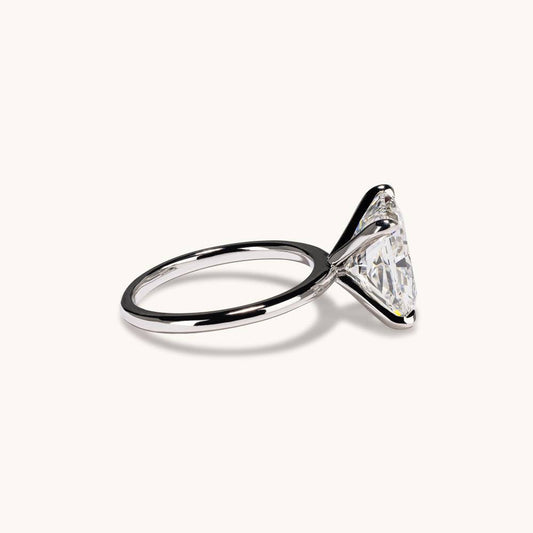 Stunning 5.21 CT Radiant Moissanite Engagement Ring with Solitaire Design 2
