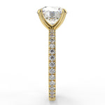 Stunning 2.0 CT Round Moissanite Engagement Ring with Hidden Halo & Pave Design 4