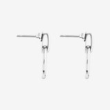 Round Cut Cubic Zirconia in 925 Sterling Silver Earrings 3