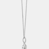 Round Cut Cubic Zirconia in 925 Sterling Silver Necklace 3