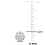 Round Cut Cubic Zirconia in 925 Sterling Silver Earrings 2