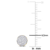 Round Cut Cubic Zirconia in 925 Sterling Silver Earrings 2