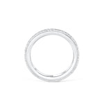 Stunning 0.3 TCW  Round Moissanite Stones Miligrain Channel Wedding Band 3