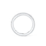 Stunning 0.3 TCW  Round Moissanite Stones Miligrain Channel Wedding Band 3
