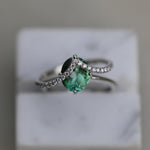 0.225 CT Round Curved CVD EF/VS Diamond Wedding Band 6